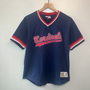 Mitchell & Ness St. Louis Cardinals Pullover Baseball Jersey Size Youth Medium